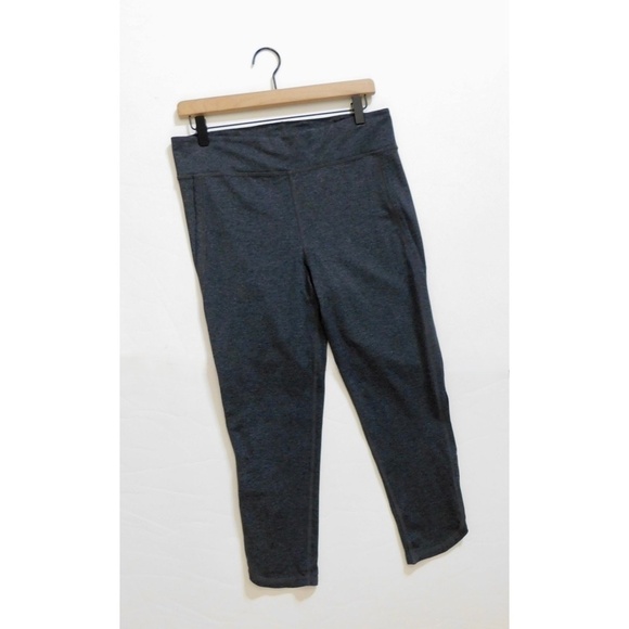 FREE PEOPLE Movement Infinity Leggings Cropped Charcoal Heather Gray X-Large - Picture 3 of 15